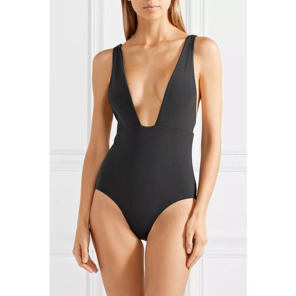 MARA HOFFMAN BLACK AUDREY ONE PIECE SWIMSUIT - Picture 1 of 10